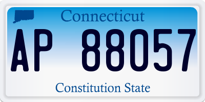 CT license plate AP88057