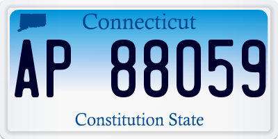 CT license plate AP88059