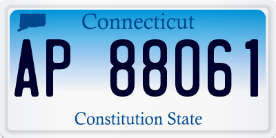 CT license plate AP88061