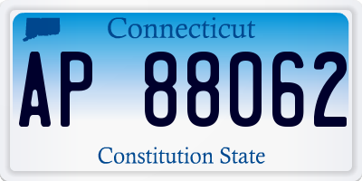 CT license plate AP88062