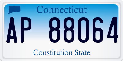 CT license plate AP88064