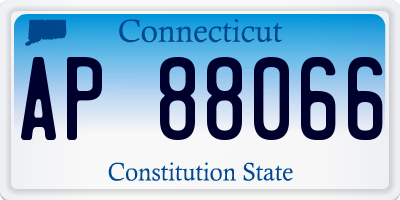 CT license plate AP88066