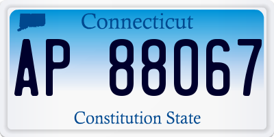 CT license plate AP88067