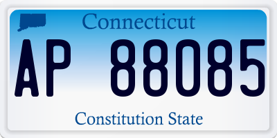 CT license plate AP88085