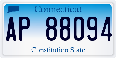 CT license plate AP88094