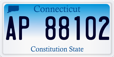 CT license plate AP88102