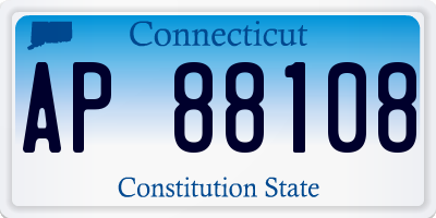 CT license plate AP88108