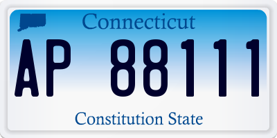 CT license plate AP88111