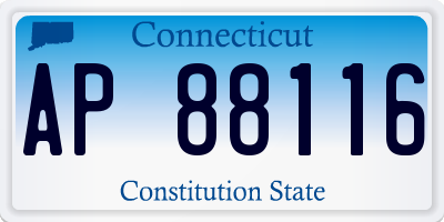 CT license plate AP88116