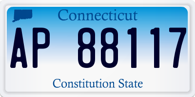 CT license plate AP88117
