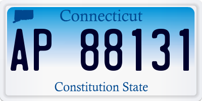 CT license plate AP88131