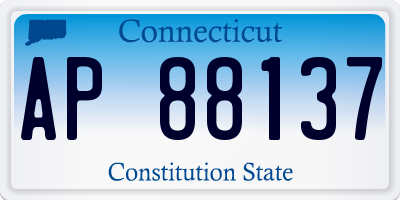 CT license plate AP88137