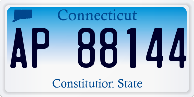 CT license plate AP88144