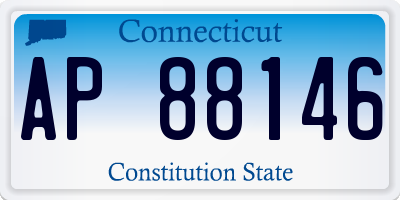 CT license plate AP88146