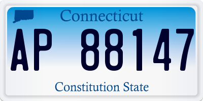 CT license plate AP88147