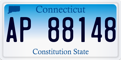 CT license plate AP88148