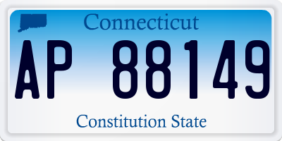 CT license plate AP88149