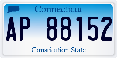 CT license plate AP88152