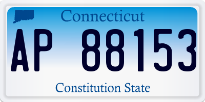 CT license plate AP88153