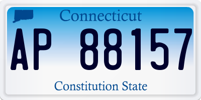 CT license plate AP88157