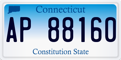 CT license plate AP88160