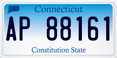 CT license plate AP88161