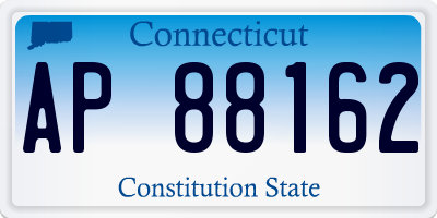 CT license plate AP88162