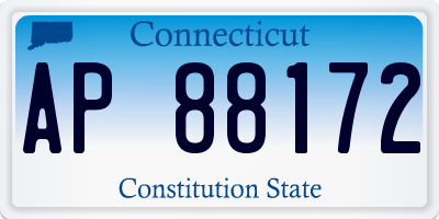 CT license plate AP88172