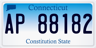 CT license plate AP88182