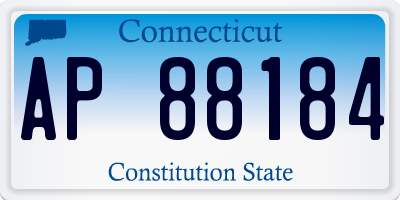 CT license plate AP88184