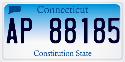 CT license plate AP88185