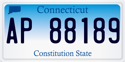 CT license plate AP88189