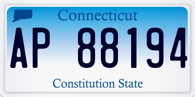 CT license plate AP88194