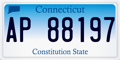 CT license plate AP88197