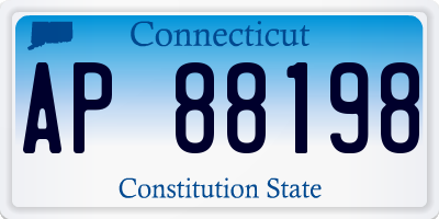 CT license plate AP88198