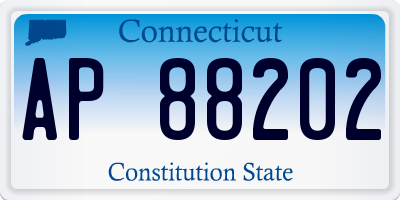 CT license plate AP88202