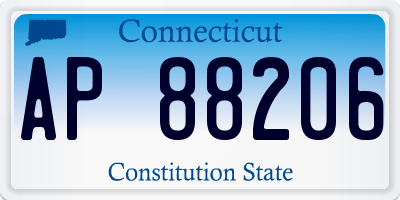 CT license plate AP88206
