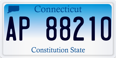 CT license plate AP88210