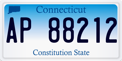 CT license plate AP88212