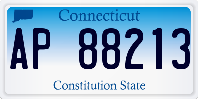 CT license plate AP88213