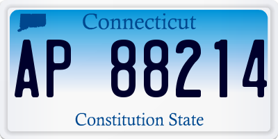CT license plate AP88214