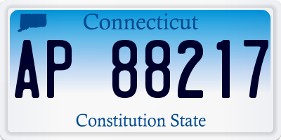 CT license plate AP88217