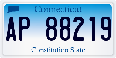 CT license plate AP88219