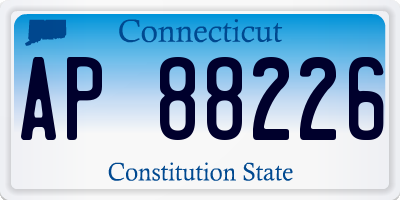CT license plate AP88226