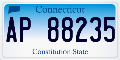 CT license plate AP88235