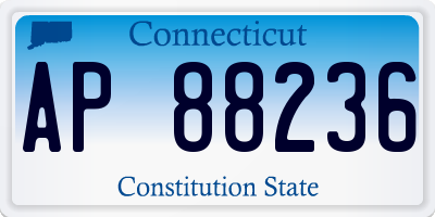 CT license plate AP88236