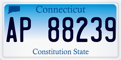 CT license plate AP88239