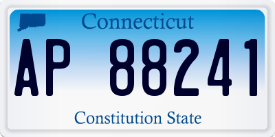 CT license plate AP88241