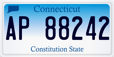CT license plate AP88242