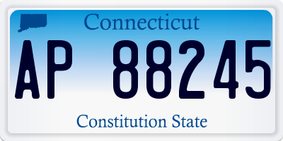 CT license plate AP88245